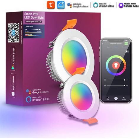 Tuya Faretto da Incasso a LED 3W Smart WiFi e Bluetooth (1/5)