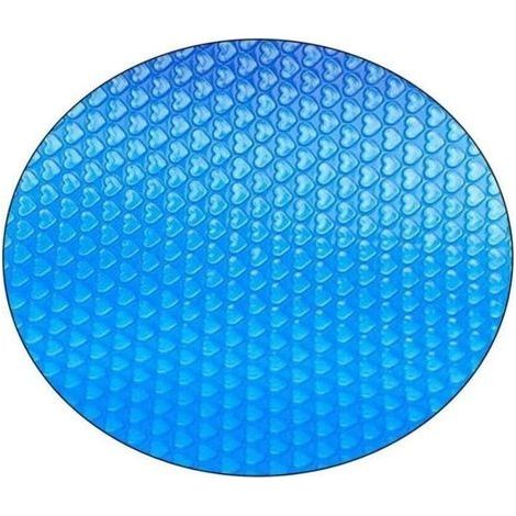 Couverture à bulles - Couverture solaire ronde pour piscine. Protection solaire pour piscine extérieure, chauffage de bassin de jardin. Film d'isolation thermique pour piscine Ø 120 cm. (1/4)