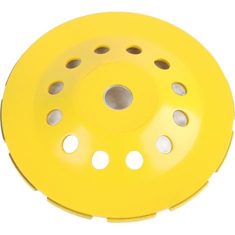 TOPINCN 115/125/180 Mm Disque Double pour Broyage irrité - Élimination des Puces Lisses, Longue Durée de Vie - pour Pierre, Asphalte, Boucle en Céramique sur la Machine de Polissage (180mm)