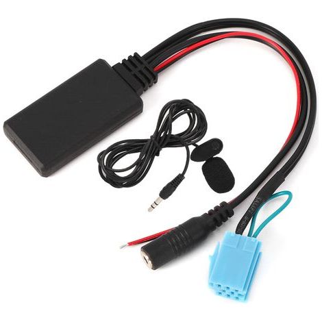8-poliger AUX-IN-Bluetooth-Kabeladapter mit Mikrofon, Freisprechfunktion, geeignet für Smart Fortwo 450 (1/5)