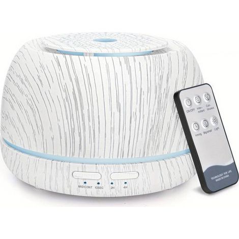 Umidificatore da 300 ml effetto legno, nebulizzazione a freddo, porta USB, lampada aromatica per auto con nebulizzazione a ultrasuoni - Crezuo