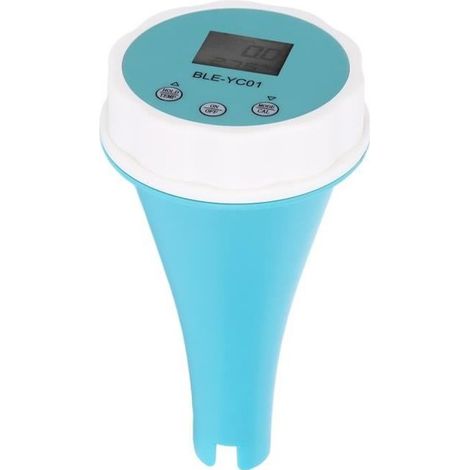 Testeur de qualité de l'eau 6 en 1 – pH, conductivité, matières solides dissoutes totales, potentiel d'oxydoréduction, température – connectivité Bluetooth – étanchéité IP67 – détection du chlore rési (1/4)