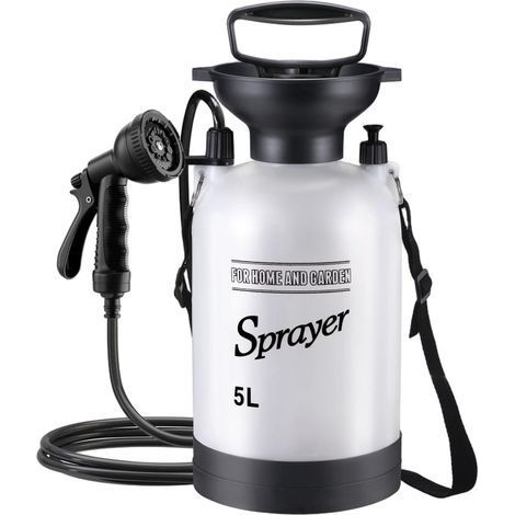 Douche de Camping Portable 5L avec 10 Modes têtes de pulvérisateur 9, 84 Pieds tuyaux pour Jardin randonnée Pique-Nique (1/5)