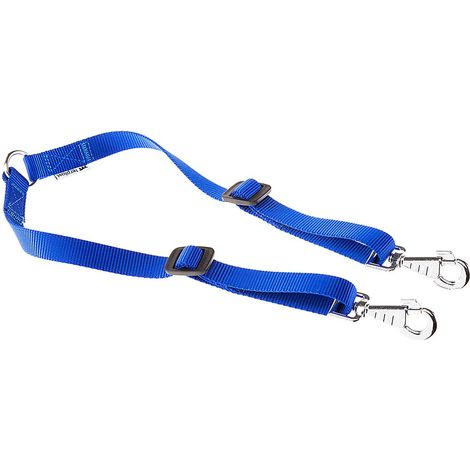 Ferplast TWIN  Terminale doppio per guinzaglio per cani. Variante 15/42 - Misure: 15 mm x L 28-42 cm - Colori misti