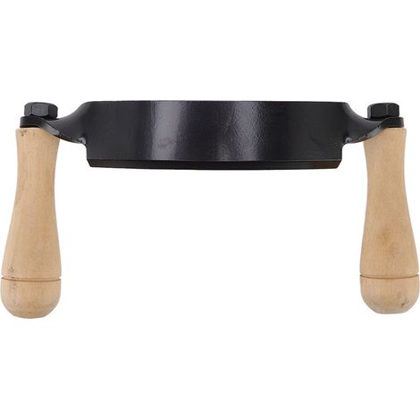 Couteau à tirer bois manche bois HRC 30 acier tungstène durable courbé haute netteté rabot pour bûche meubles 20 cm (1/5)