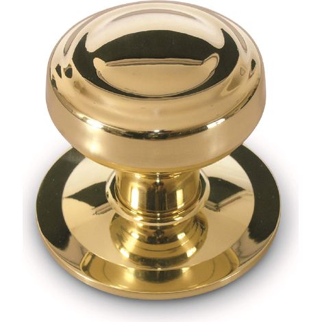 Anzapack 812459H - Pomello per porta di ingresso, tornito, in ottone, colore: dorato