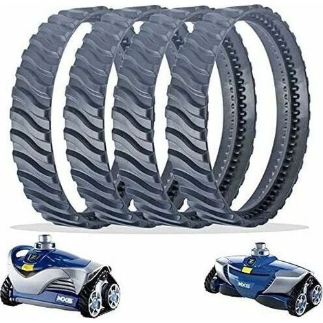 Replacement chains, black, for pool cleaners, tire chain R0526100, compatible with Zodiac Baracuda MX6/MX8 in-ground pools (1/5)