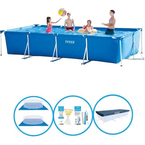 Rechteckiger Frame Pool - 450x220x84 cm - 5-teilig S22359