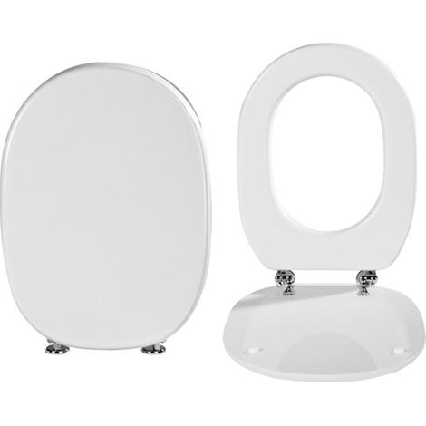 Copriwater in resina poliestere ovale serie Fiorile chiusura standard SAPAL (1/2)