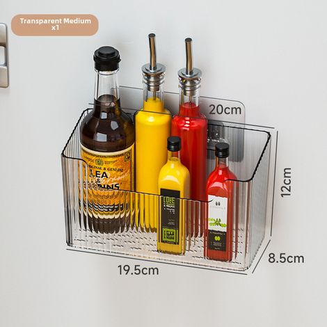 Irovami Étagère porte placard – sans perçage, cuisine, transparent (1/5)