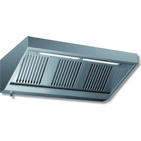 Hotte Murale professionnelle sans moteur profondeur 900 mm - Ristopro