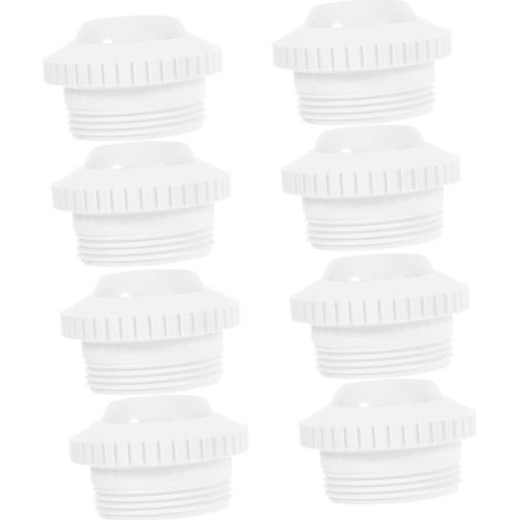 4 Ensembles Jets De Massage en Piscine Gonflable Jouets De Bain Spa Chauffe-Piscine Buse Filet Prise Support De Tuyau De Piscine Fontaine Blanche Plastique 2 Pièces x 4