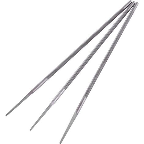 Bardusch-Lot de 3 limes à chaîne rondes en acier à roulement pour affûter les chaînes de tronçonneuse (4 mm) (1/4)