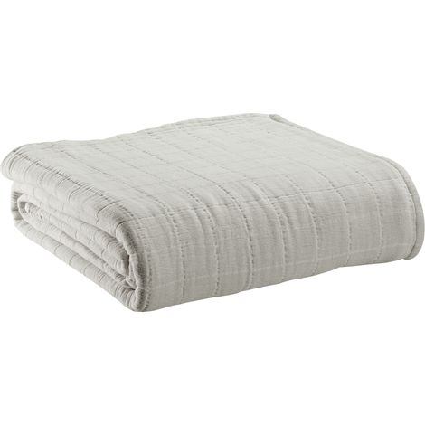 VIVARAISE - Jeté de lit Lisa - 180 x 260 cm en coton recyclé (50%) et coton
