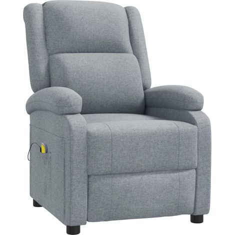 Fauteuil de massage Gris clair Tissu (1/5)