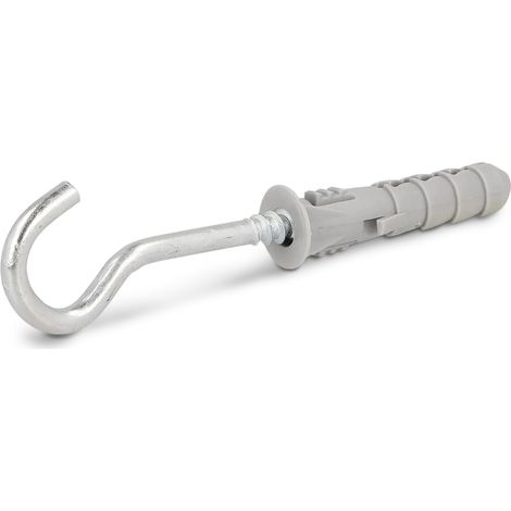 Tassello di espansione FIX con collare 6x30 mm con gancio a soffitto - blister - 6 pezzi (1/4)