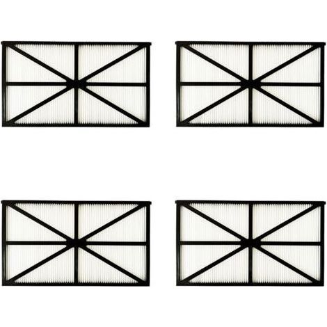 Lot de 4 Panneaux Filtres pour Robot Tiger Shark - RCX70101PAK2 - Noir (1/3)