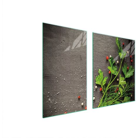 Assiette en verre et planche à découper 100x52 poivre (1/5)