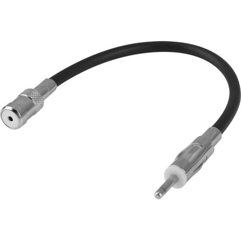 DIN-Stecker auf ISO-Buchse Antennenadapter, 19 cm Kupfer-Verlängerungskabel, stabile Verbindung für Autoradios (1/5)