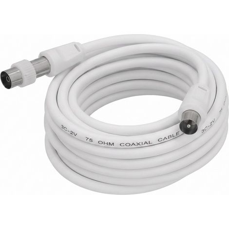 HDMI-Videokabel 3 Meter mit 9,5 mm weißem Stecker (1/5)