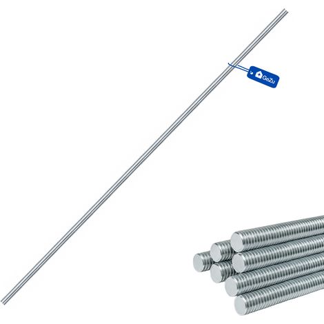 Lot de 10 Tige filetée M8 x 1000 mm Inox A4 – barre filetée acier inoxydable  goujon fileté  vis de fixation charpente/construction – GeZu Impex