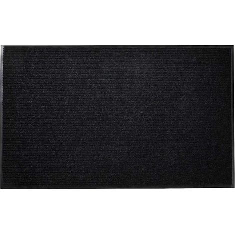 Paillasson noir, 90 x 120 cm, PVC (1/5)