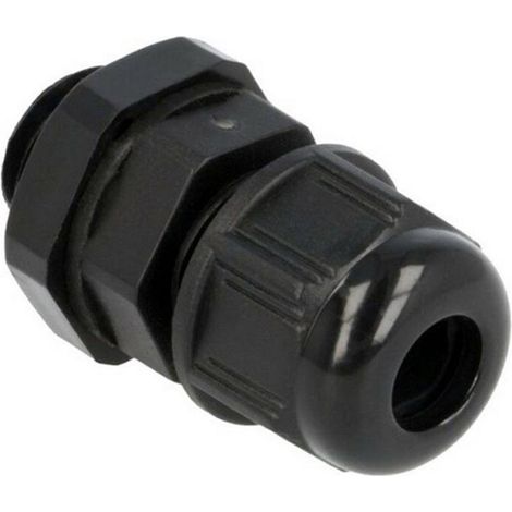 Presse étoupes noir ISO IP67 + contre écrou - Dimensions - M25 - Ø 13 -18mm - Perçage 25,5mm (1/3)