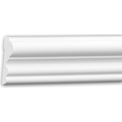 Moldura para pared 151400F Profhome Perfil de estuco Moldura flexible Moldura decorativa diseño atemporal clásico blanco 2 m