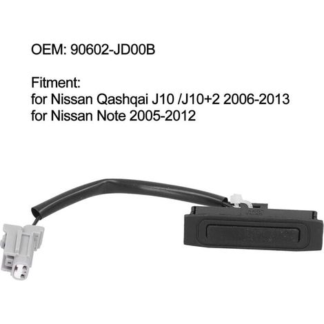 Ouvre-interrupteur de déverrouillage du hayon, pièce de rechange pour Nissan Qashqai/Note (1/4)