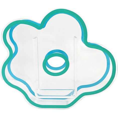 Elegante Acrylvase 15,5 x 17,5 cm, multifunktional für Blumen und zur Aufbewahrung – 1 Stück in Orange/Gelb/Grün/Rot (1/5)