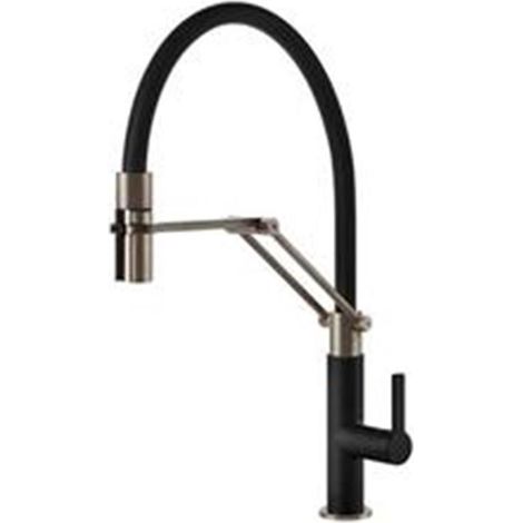 Systemceram Küchenarmatur OFFEO PRO mit Flexauslauf Schwarz (1/4)