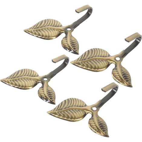 murales rustiques INOOMP lot de 4 en fer forme de feuille (1/5)