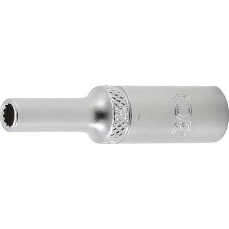 Douille pour Clé Douze Pans Longue 6,3 mm (1/4) - 4 mm - Précision et Durabilité, Acier, Zones Difficiles - D-Work (1/5)