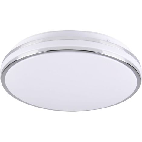 Plafonnier LED Polux Orbit chrome 28cm 15W 4000K IP20 (1/5)