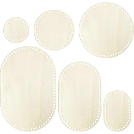 Kit de 6 paniers en bois naturel avec trous pré-percés : un bricolage facile pour les débutants. (1/5)