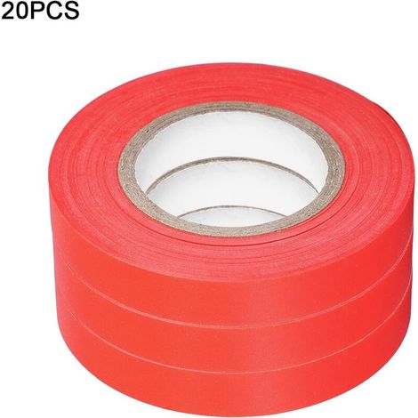 Lot de 20 rubans de jardin élastiques anti-ge pour vigne, tomate, concombre (rouge) (1/5)