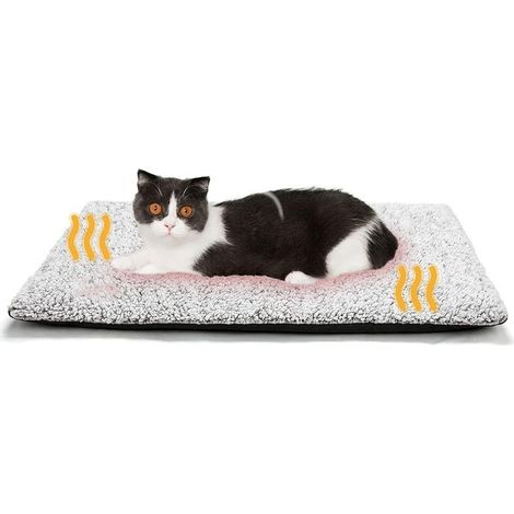 Tappetino riscaldante per animali domestici - Autoportante - Tappetino per animali domestici - 7348 cm Tappetino riscaldante per gatti - Tappetino riscaldante per cani - Coperta isolante per gatti e c (1/2)