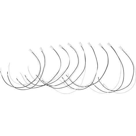 Douille en Céramique G4 pour LED MR11, 10 Pièces avec Câble 30CM, Base Bi-Pin pour Halogène 12V (1/5)