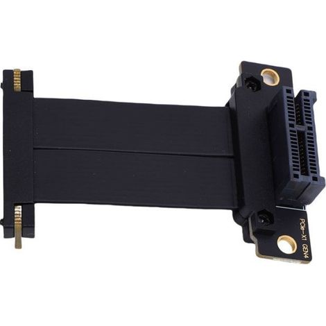câble d'extension PCIE 4.0 Câble élévateur PCIE 4.0 X1 90 degrés mâle à femelle pleine informatique boite 5 cm / 2 pouces (1/5)