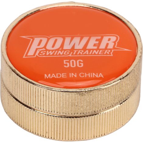 Lot d'entraînement de poids de swing raquette de tennis POWERTI 50g acier orange pour échauffement compétition (1/5)