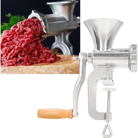 Gaodou Nr. 6 Fleischwolf aus Aluminiumlegierung, multifunktionaler manueller Fleischwolf für Zuhause, Wurstfüller und Pulvermahlwerk. (1/5)