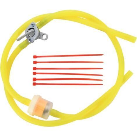 Tubo flessibile per carburante in gomma giallo da 6 mm, per pompa della valvola di commutazione del carburante, ricambio per serbatoio chiuso, adatto per ciclomotori, moto da fuoristrada, ATV, scooter