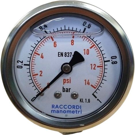 Hinteres Manometer 1 bar MG3-63 Gewinde 1/4" (1/5)