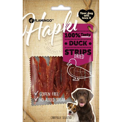 Friandises Hapki Lanières Canard 85 g pour chien - Flamingo (1/4)