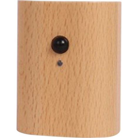 Ensemble Fnyoxu 1 pièce, corps en bois massif texturé, lampe LED activée par capteur, applique murale à ventouse électromagnétique, veilleuse USB pour chambre à coucher.