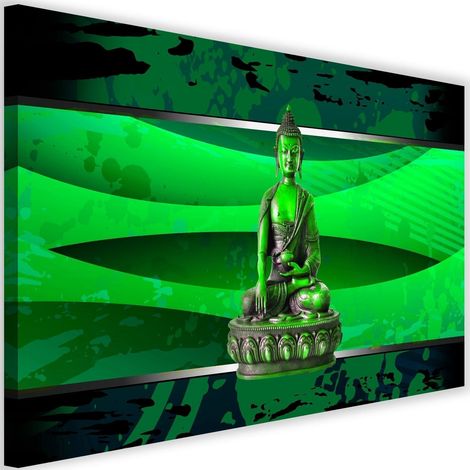 Tableau sur toile Statue de Bouddha Vert 60x40 (1/5)
