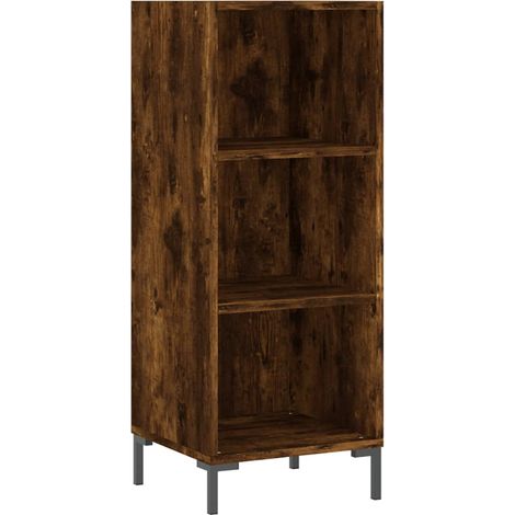Credenza buffet cassettiera mobile contenitore organizer cucina soggiorno soggiorno 34,5 x 32,5 x 90 cm derivati del legno marrone 020030874