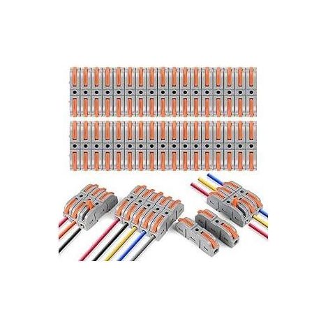 Connecteur de câble SPL-1 34 pièces – Levier de commande – Conducteur 4mm² – Matériaux PA66 et cuivre nickelé – Pour câblage électrique (1/5)