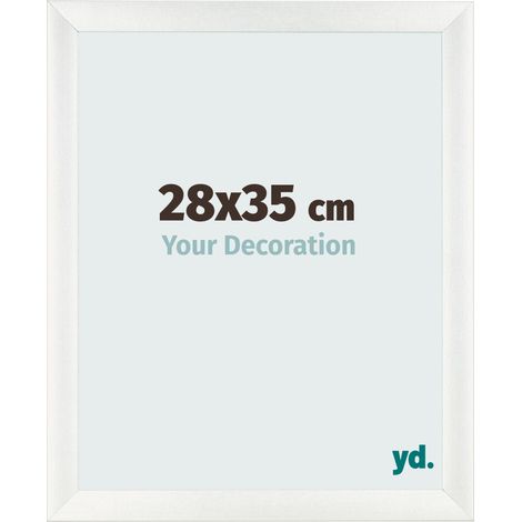 yd. - Cadre photo 28x35 - Blanc Patine - MDF - Pisa (1/5)