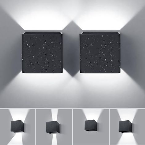 2 Applique Murale Extérieure 12W IP65 Angle Réglable 6500K (1/5)